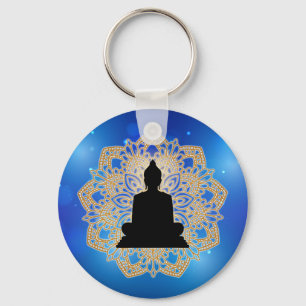 Porte-clés Vesak Day Bouddha et Mandala Vaisakha Purnima