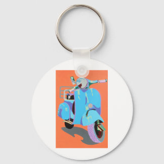 Porte-clés Vespa bleu