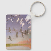 Porte-clés Vestige d'Ibis survolant les zones humides, les oi (Verso)