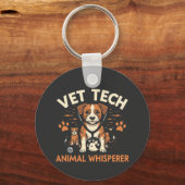 Porte-clés Vet Tech Animal Whisperer mignet Chiot Stethoscope (Recto)