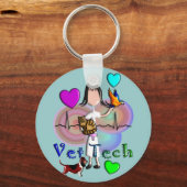 Porte-clés Vet Tech Cadeaux Unique Style Embossed Graphics (Recto)