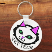 Porte-clés Vet tech chat porte - clé (Recto)