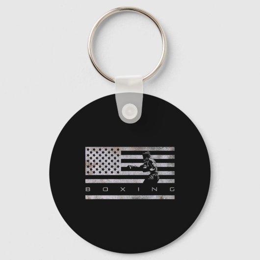 Porte-clés Vêtements de boxe Drapeau Américain - Boxe 1 (Recto)