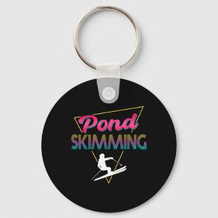 Porte-clés Vêtements de dérapage d'étang Rétro 80s Skieur d'é