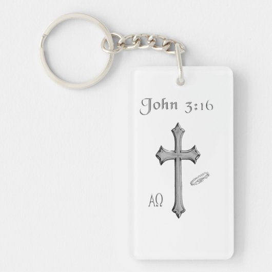 Porte-clés Vêtements de John 3:16 (Devant)