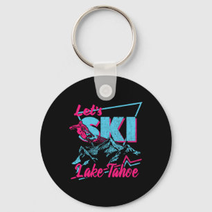 Porte-clés Vêtements de ski vintage 80s 90s Retro Lake Tahoe