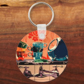 Porte-clés Vêtements de table et évier de cuisine (Recto)