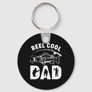 Porte-clés Vêtements Funny Pêche bobine Cool Papa Fête des pè
