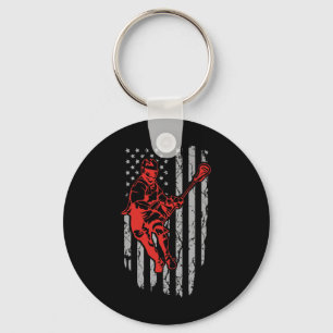 Porte-clés Vêtements pour jeunes Lacrosse Drapeau vintage Amé