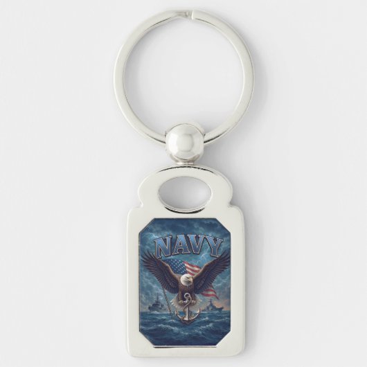 Porte-clés Vétéran de la Marine USN (Devant)