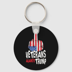 Porte-clés Vétérans contre Trump Vétérans militaires anti-Tru