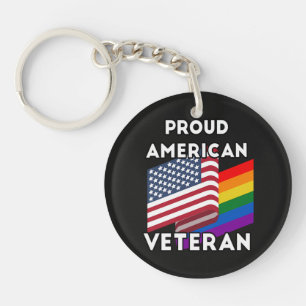 Porte-clés Vétérans LGBT - Drapeau Américain