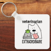Porte-clés Vétérinaire Extraordinaire (Recto)