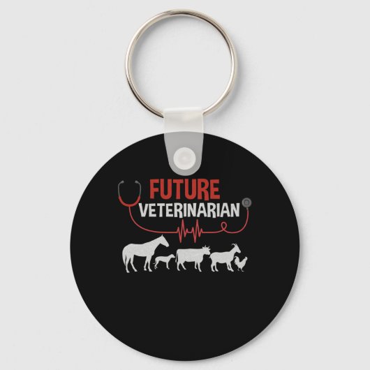 Porte-clés Vétérinaire futur (Recto)
