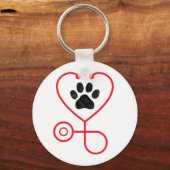 Porte-clés Vétérinaire Technologie vétérinaire (Recto)