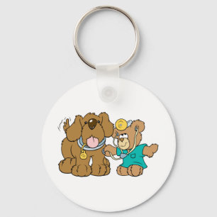 Porte-clés vétérinaire vet teddy ours conception