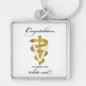 Porte-clés Veterinary White Coat Ceremony Congratulations (Devant)