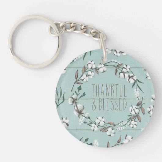 Porte-clés VI menthe bénie | reconnaissant et béni (Devant)