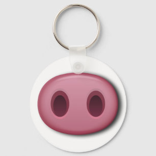 Porte-clés Viande de porc rose