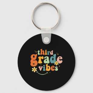 Porte-clés Vibes 3e année Équipe Rétro 1er jour de l'école