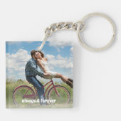 Porte-clés Vibes d'amour Seulement Red Pink Couple Typographi (Dos)