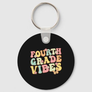 Porte-clés Vibes de 4e année Bonjour Équipe 4e année Enseigna