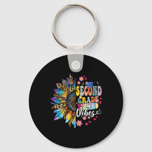 Porte-clés Vibes de deuxième année Retour à l'école Léopard T