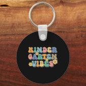 Porte-clés Vibes de jardin d'enfants Premier jour Retour à l' (Recto)