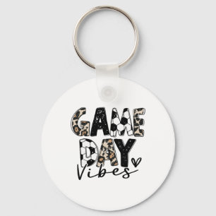 Porte-clés Vibes de jour de match de football pour femmes mam