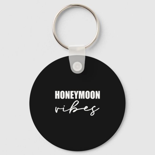Porte-clés Vibes de lune de miel pour la conception de mariag (Recto)
