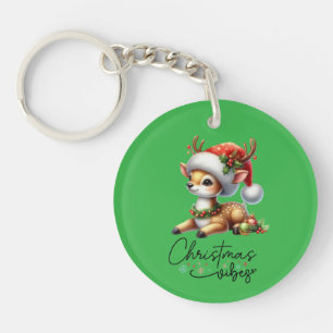 Porte-clés Vibes de Noël Porte - clé