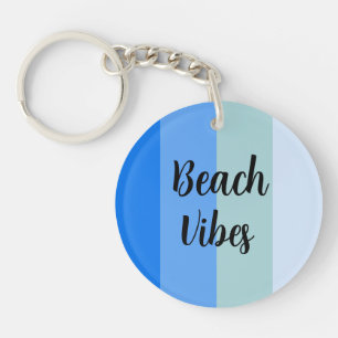 Porte-clés Vibes De Plage, Bleues