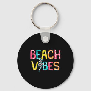 Porte-clés Vibes de plage Bonjour les vacances d'été Fille Fe