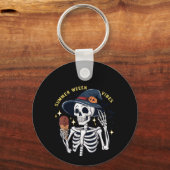 Porte-clés Vibes de Summerween Drôle Squelette Crème Glacée É (Recto)