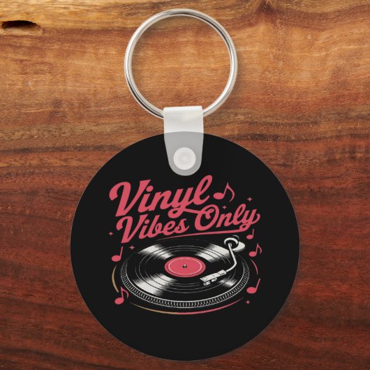 Porte-clés Vibes de vinyle uniquement - Conception du lecteur (Recto)