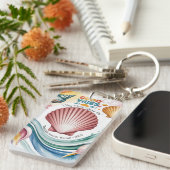 Porte-clés Vibes d'été Carnet tropical (Devant droit)