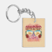 Porte-clés Vibes d'été | Conception des lunettes de soleil de (Devant gauche)