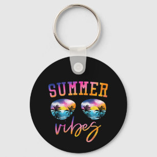 Porte-clés Vibes D'Été Lunettes De Soleil Avec Palm Tree Funn