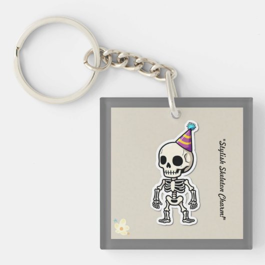 Porte-clés "Vibes d'Halloween funky" (Devant)