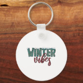 Porte-clés Vibes d'hiver de Noël (Recto)
