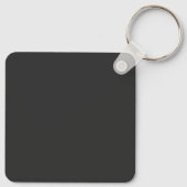 Porte-clés Vibes positives rafraîchissant design-Noir (Dos)