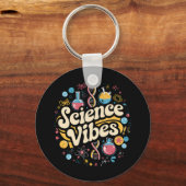 Porte-clés Vibes scientifiques Super Premier jour de retour à (Recto)