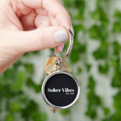 Porte-clés Vibes sobres Date de début de sobriété (main)
