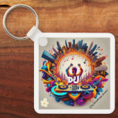 Porte-clés "Vibrant City Notes" (Recto)