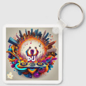 Porte-clés "Vibrant City Notes" (Dos)