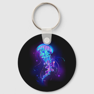 Porte-clés Vibrant Color Glowing Jellyfish