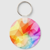 Porte-clés Vibrant Geometric Abstract (Recto)