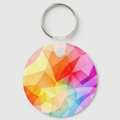 Porte-clés Vibrant Geometric Abstract (Verso)