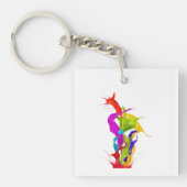 Porte-clés Vibrant Liquid Explosion: Abstract Paint Splash (Devant)