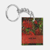 Porte-clés Vibrant Rouge Orange Firebush (Devant gauche)